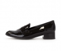 Gabor Damen Hochfrontpumps Schwarz - Lackleder
