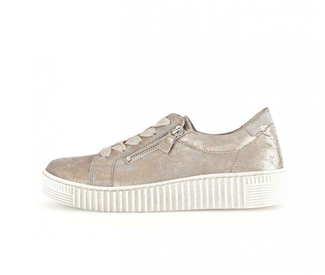 Gabor Damen Sneaker Low Beige - Effektleder