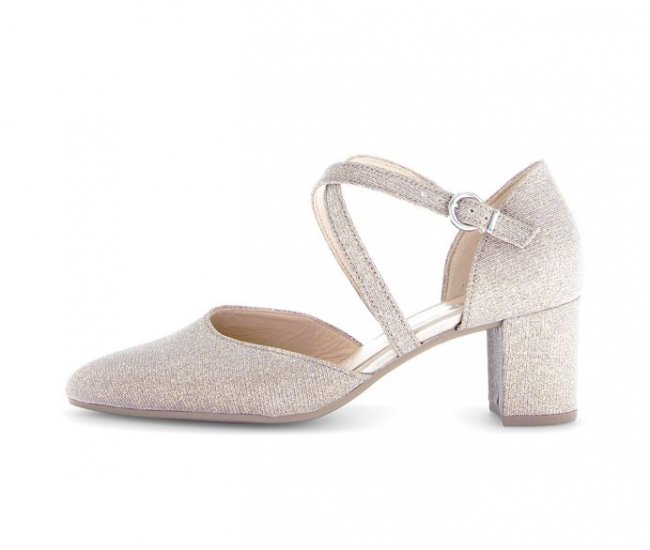 Gabor Damen Spangenpumps Rosa - Lederimitat