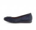 Gabor Damen Sportliche Ballerina Blau - Rauleder