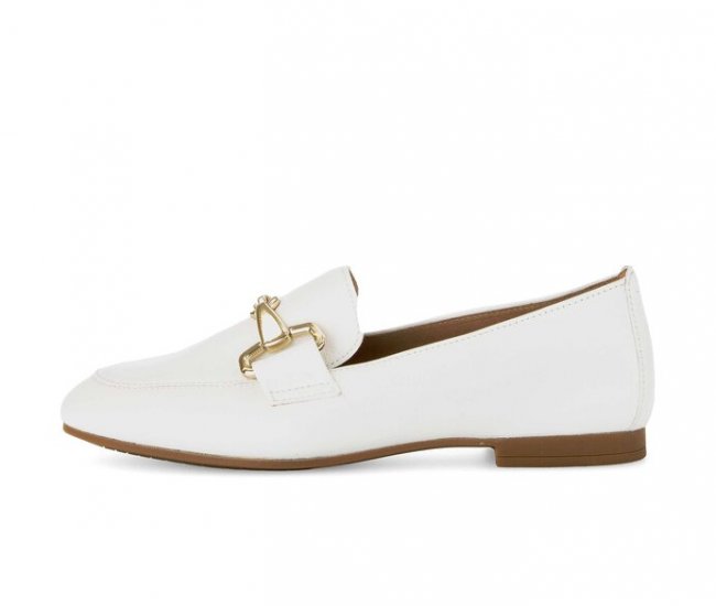 Gabor Damen Slipper Creme - Glattleder