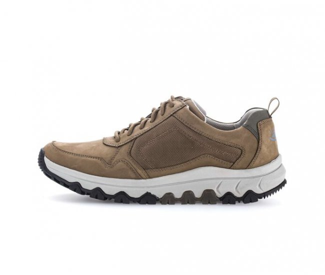 Gabor Herren Rollingsoft Sneaker Low Braun - Materialmix Leder/Textil