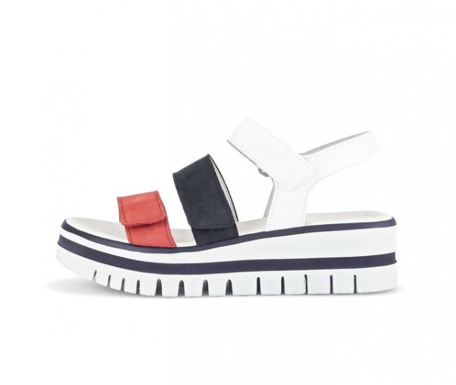 Gabor Damen Plateau Sandale Multicolour - Rauleder