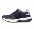 Gabor Damen Sneaker Low Blau - Materialmix Leder/Lederimitat