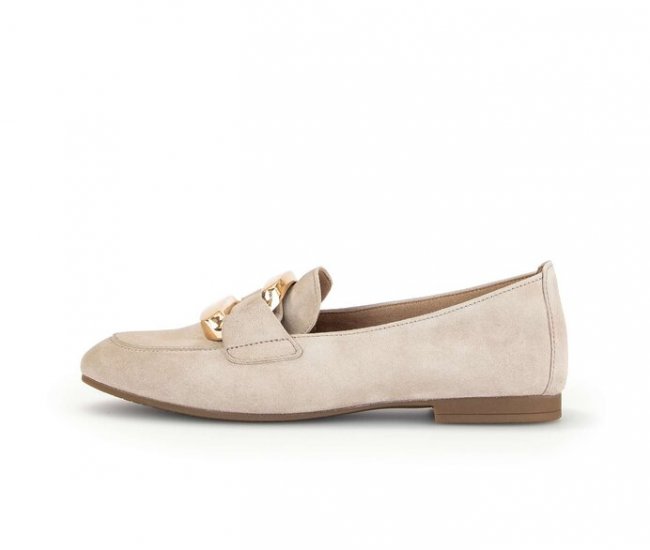 Gabor Damen Slipper Beige - Rauleder