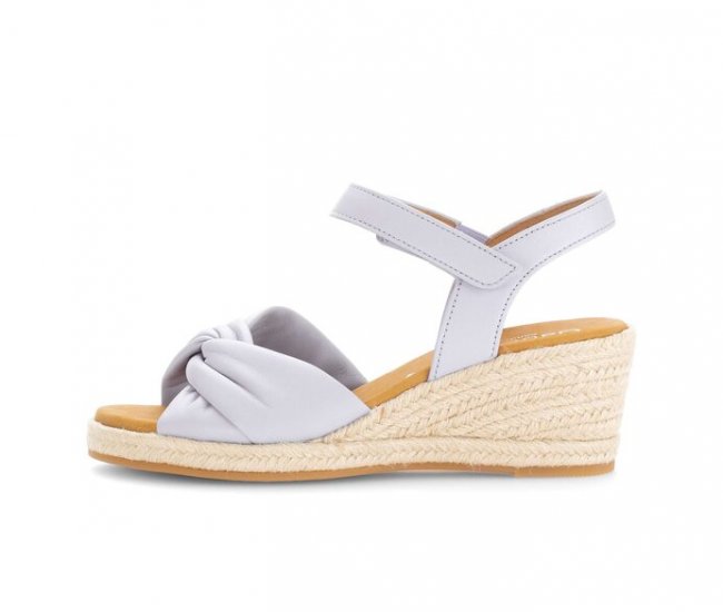 Gabor Damen Keilsandalette Blau - Glattleder