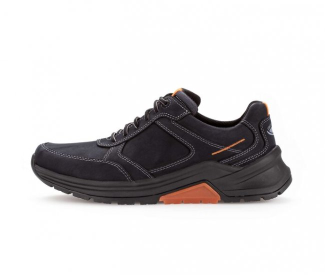 Gabor Herren Rollingsoft Sneaker Low Blau - Nubuk