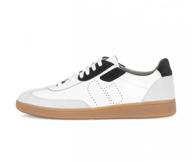 Pius Gabor Herren Sneaker Low Weiß - Rauleder