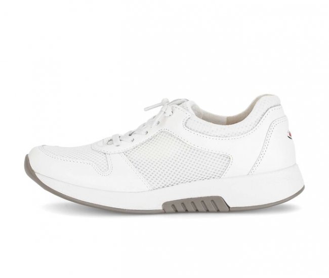 Gabor Damen Sneaker Low Weiß - Materialmix Leder/Lederimitat