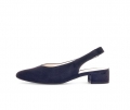 Gabor Damen Slingpumps Blau - Rauleder