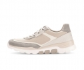 Gabor Damen Sneaker Low Beige - Materialmix Leder/Lederimitat