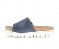 Gabor Damen Pantolette Blau - Rauleder
