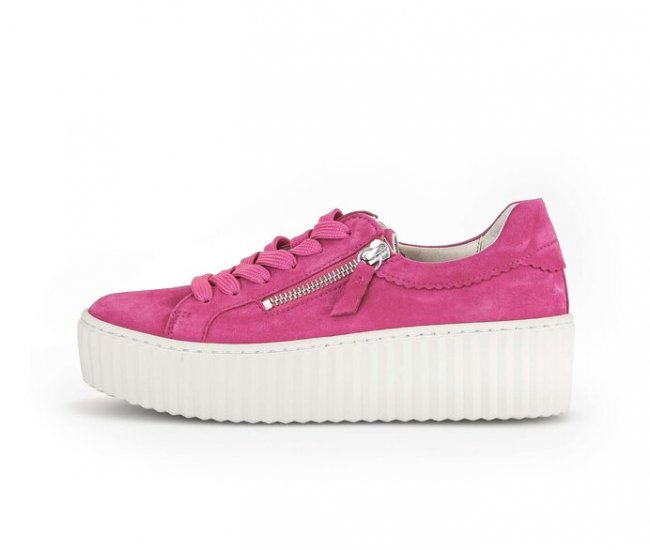 Gabor Damen Sneaker Low Pink - Rauleder