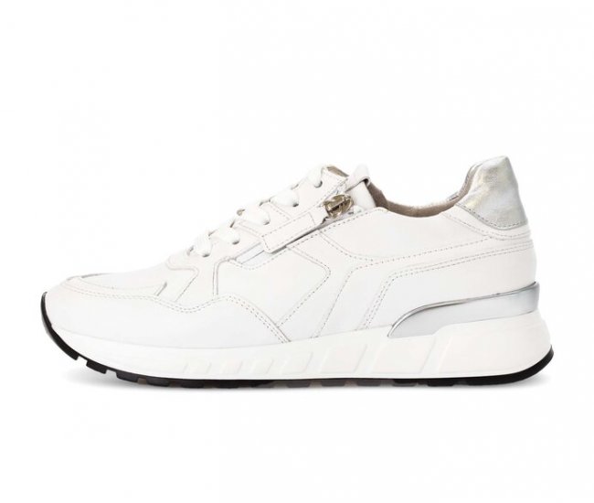 Gabor Damen Sneaker Low Weiß - Materialmix Leder