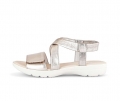 Gabor Damen Riemchensandale Gold - Effektleder