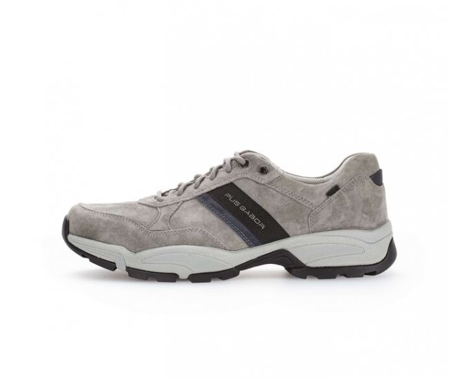 Pius Gabor Herren Sneaker Low Grau - Rauleder