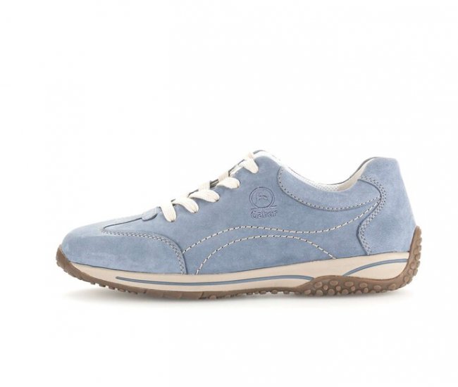 Gabor Damen Sneaker Low Blau - Rauleder