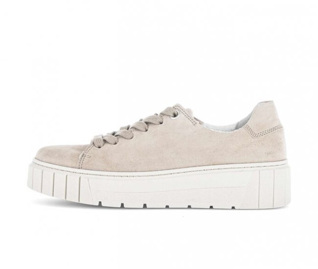 Gabor Damen Sneaker Low Beige - Rauleder