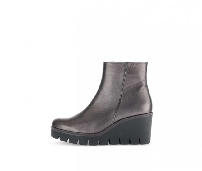 Gabor Damen Plateau Stiefelette Bronze - Glattleder