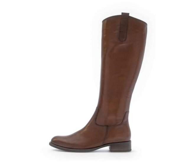 Gabor Damen Eleganter Stiefel Braun - Glattleder