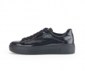 Gabor Damen Sneaker Low Schwarz - Lackleder