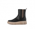 Gabor Damen Plateau Stiefelette Schwarz - Glattleder