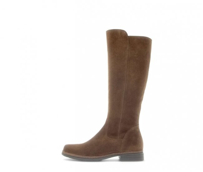 Gabor Damen Eleganter Stiefel Braun - Rauleder