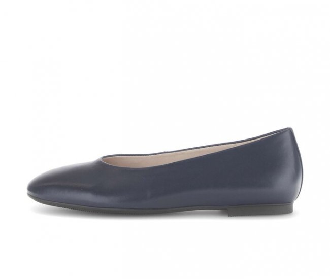 Gabor Damen Eleganter Ballerina Blau - Glattleder
