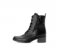 Gabor Damen Schnürstiefelette Schwarz - Glattleder