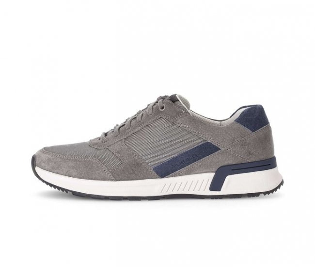 Pius Gabor Herren Sneaker Low Grau - Materialmix Leder/Textil