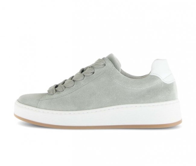 Gabor Damen Sneaker Low Grün - Rauleder