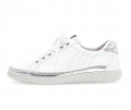 Gabor Damen Sneaker Low Weiß - Materialmix Leder