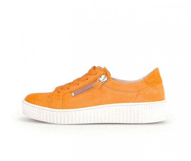 Gabor Damen Sneaker Low Orange - Rauleder