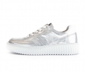 Gabor Damen Sneaker Low Silber - Materialmix Leder