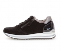 Gabor Damen Sneaker Low Schwarz - Materialmix Leder