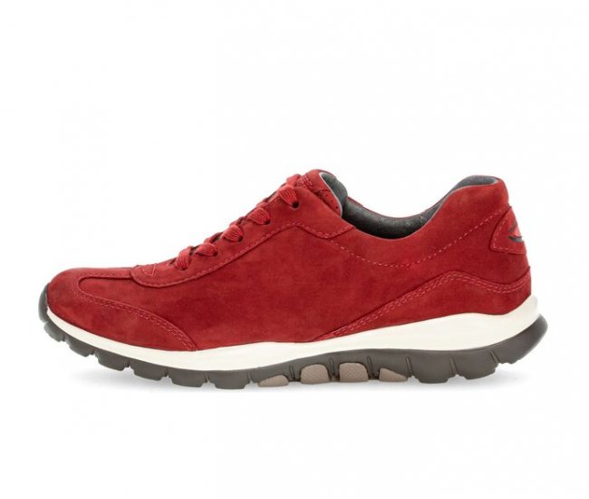 Gabor Damen Sneaker Low Rot - Rauleder