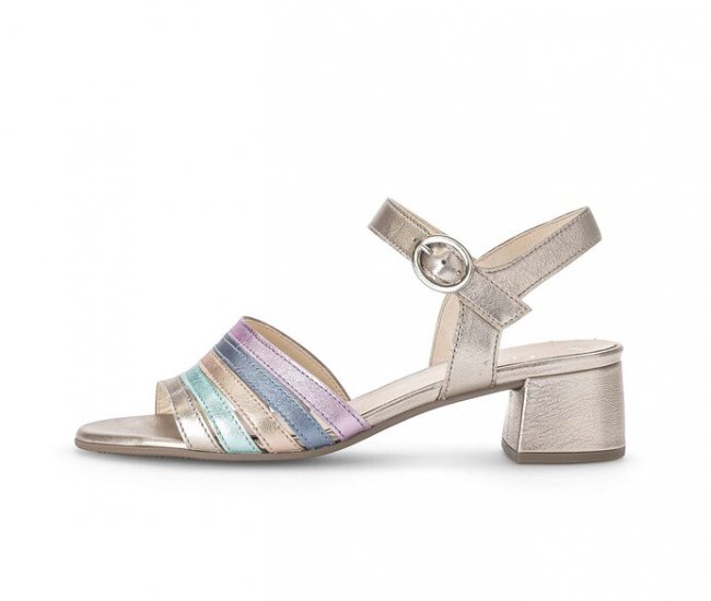 Gabor Damen Riemchensandale Multicolour - Effektleder