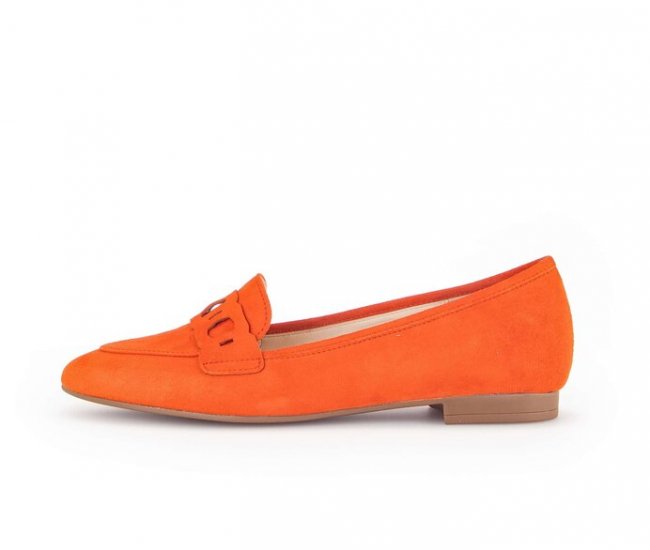 Gabor Damen Slipper Orange - Rauleder