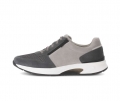 Gabor Herren Rollingsoft Sneaker Low Grau - Materialmix Leder/Textil