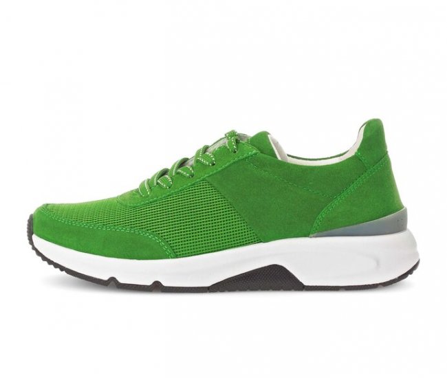 Gabor Damen Sneaker Low Grün - Materialmix Leder/Lederimitat