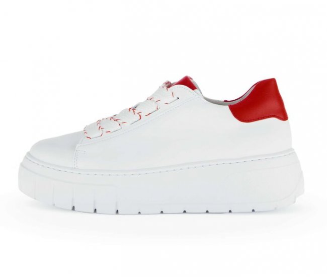 Gabor Damen Sneaker Low Weiß - Glattleder