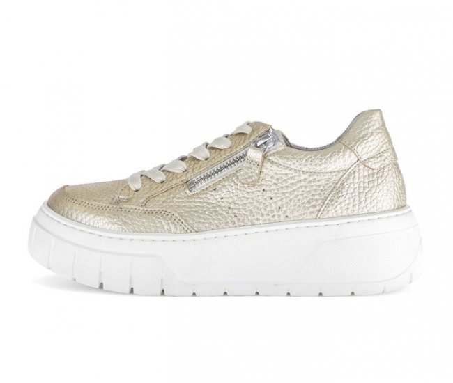 Gabor Damen Sneaker Low Gold - Glattleder