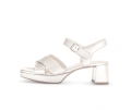 Gabor Damen Plateau Sandale Gold - Effektleder