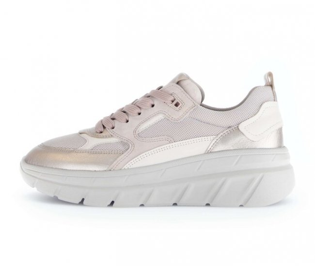 Gabor Damen Sneaker Low Rosa - Materialmix Leder/Lederimitat
