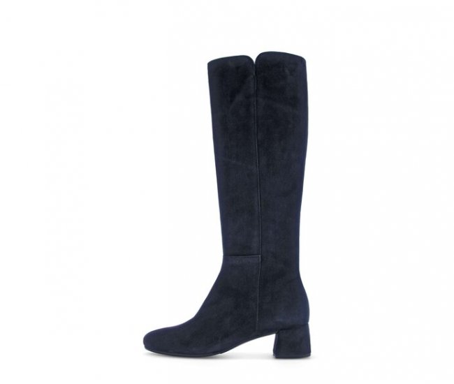 Gabor Damen Eleganter Stiefel Blau - Rauleder
