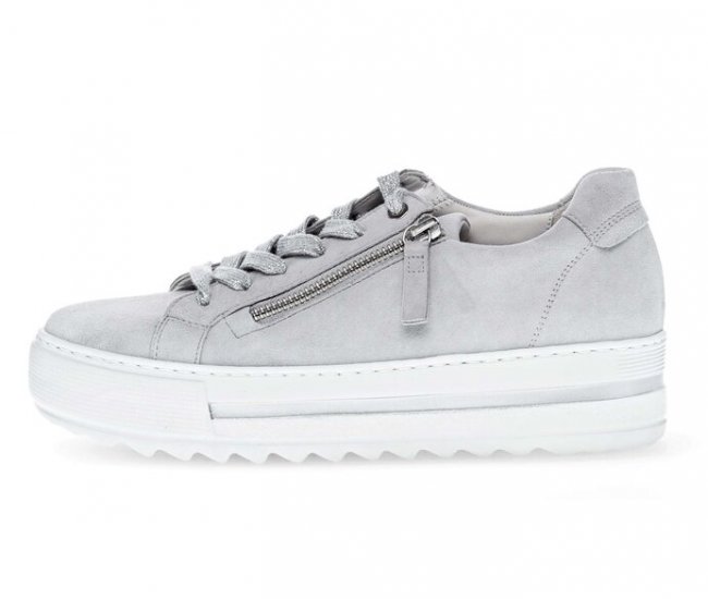 Gabor Damen Sneaker Low Grau - Rauleder