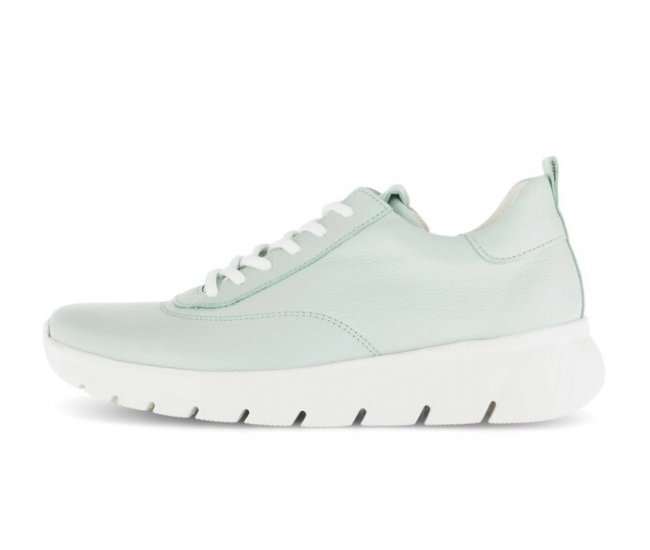Gabor Damen Sneaker Low Grün - Glattleder