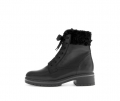 Gabor Damen Winterstiefelette Schwarz - Materialmix Leder/Lederimitat