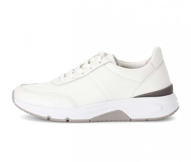 Gabor Damen Sneaker Low Weiß - Materialmix Leder/Lederimitat