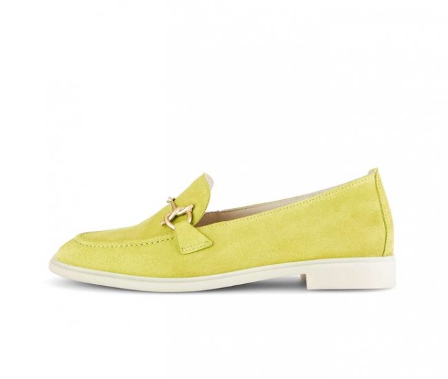 Gabor Damen Slipper Grün - Rauleder